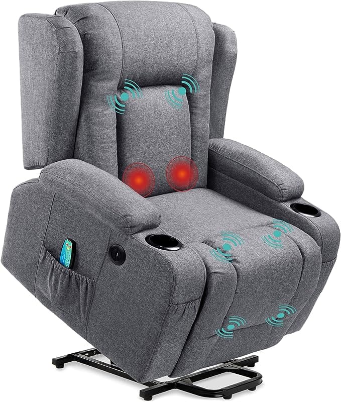 Best Choice Products Electric Power Lift Linen Recliner